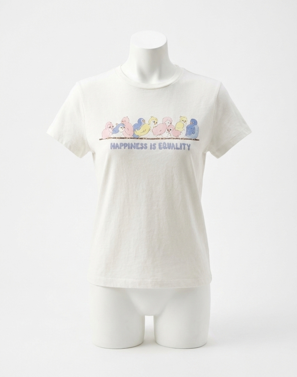 NEW RE/DONE classic bird tee in vintage white